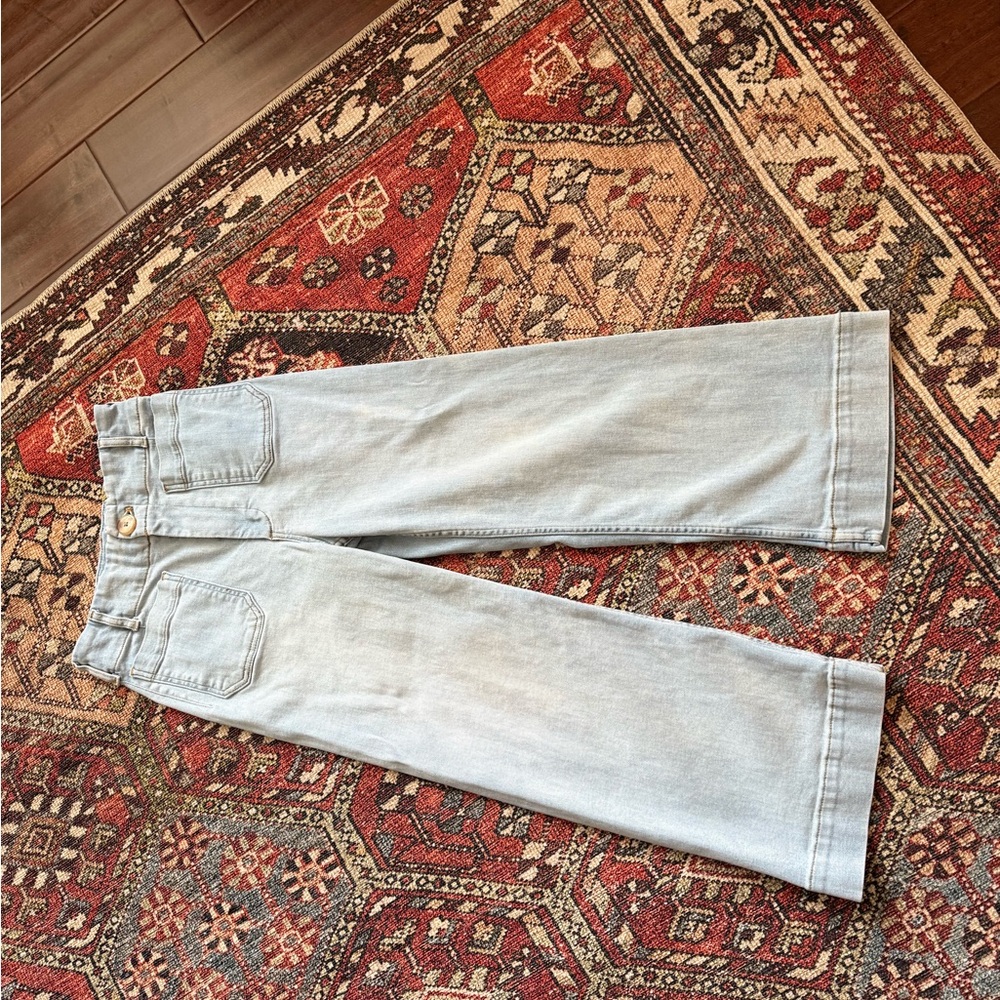 Anthropologie - The Colette Crop High-Rise Wide-Leg Jeans by Maeve 27P